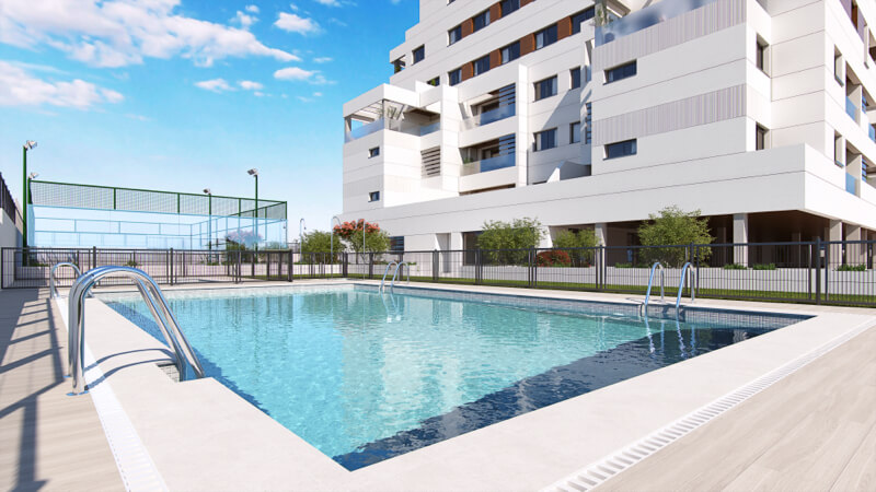 Ventajas de vivir en pisos con piscina comunitaria